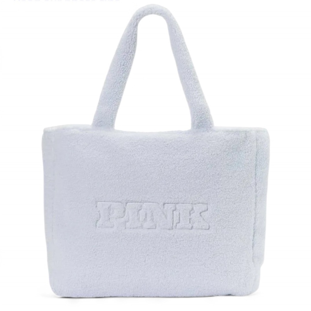 PINK Plush Oversized Soft Teddy Tote
